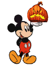 Gifs Halloween Mickey citrouille